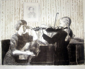 В классе скрипки